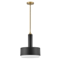 Hinkley - Suspension sur tige CEDRIC 2xE27/60W/230V Ø 33 cm doré/noir